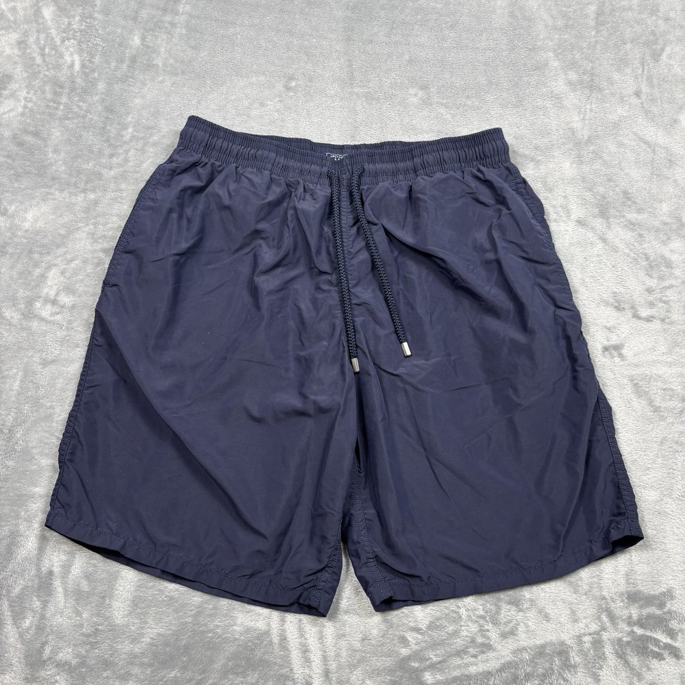 Vilebrequin Swim Trunks Mens XXL Blue Drawstring Lined Shorts Board Travel*